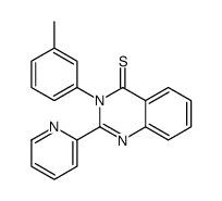 3-(3-methylphenyl)-2-pyridin-2-ylquinazoline-4-thione结构式