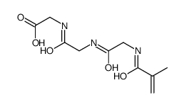 2-[[2-[[2-(2-methylprop-2-enoylamino)acetyl]amino]acetyl]amino]acetic acid Structure