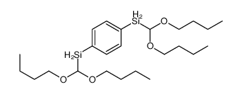 dibutoxymethyl-[4-(dibutoxymethylsilyl)phenyl]silane Structure