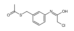 S-[[3-[(2-chloroacetyl)amino]phenyl]methyl] ethanethioate结构式