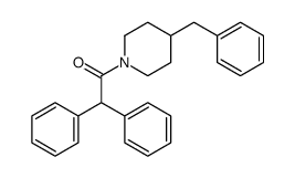 1-(4-benzylpiperidin-1-yl)-2,2-diphenylethanone结构式