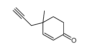 4-methyl-4-prop-2-ynylcyclohex-2-en-1-one结构式