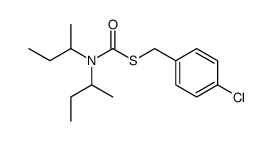 4-chlorobenzyl N,N-di-sec-butylthiolcarbamate结构式