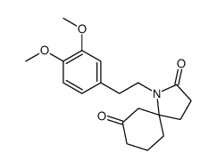 1-[2-(3,4-dimethoxyphenyl)ethyl]-1-azaspiro[4.5]decane-2,7-dione Structure