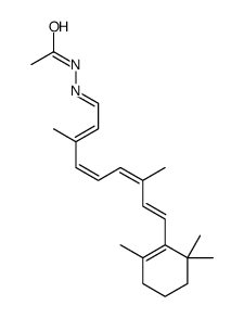 N-[(E)-[(2E,4E,6E,8E)-3,7-dimethyl-9-(2,6,6-trimethylcyclohexen-1-yl)nona-2,4,6,8-tetraenylidene]amino]acetamide结构式