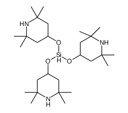 tris[(2,2,6,6-tetramethylpiperidin-4-yl)oxy]silane结构式