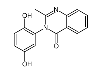3-(2,5-dihydroxyphenyl)-2-methylquinazolin-4-one结构式