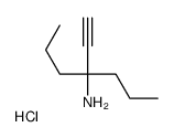 4-ethynylheptan-4-amine,hydrochloride结构式