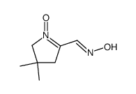 4,4-dimethyl-1-oxy-4,5-dihydro-3H-pyrrole-2-carbaldehyde oxime Structure