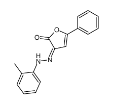 5-Phenyl-3-(o-tolyl-hydrazono)-3H-furan-2-one结构式