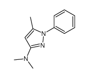 N,N,5-trimethyl-1-phenylpyrazol-3-amine结构式
