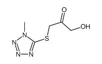 1-hydroxy-3-(1-methyltetrazol-5-yl)sulfanylpropan-2-one Structure