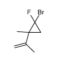 1-bromo-1-fluoro-2-methyl-2-prop-1-en-2-ylcyclopropane结构式