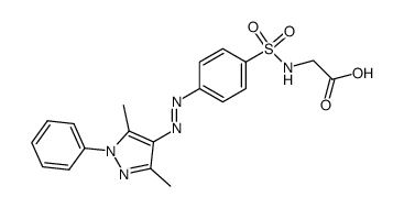 N-[4-(3,5-dimethyl-1-phenyl-1H-pyrazol-4-ylazo)-benzenesulfonyl]-glycine Structure