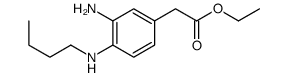 ethyl 2-[3-amino-4-(butylamino)phenyl]acetate Structure