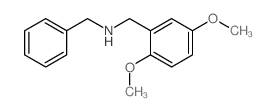 Benzyl-(2,5-dimethoxy-benzyl)-amine结构式
