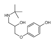 4-[3-(tert-butylamino)-2-hydroxypropoxy]phenol结构式