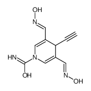 4-ethynyl-3,5-bis(hydroxyiminomethyl)-4H-pyridine-1-carboxamide结构式