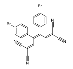 3,4-bis(4-bromophenyl)hexa-1,3,5-triene-1,1,6,6-tetracarbonitrile结构式