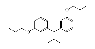 1-butoxy-3-[2-methyl-1-(3-propoxyphenyl)propyl]benzene Structure