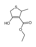 4-Hydroxy-2-methyl-2,5-dihydro-thiophene-3-carboxylic acid ethyl ester Structure