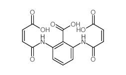 2,6-bis[[(Z)-3-carboxyprop-2-enoyl]amino]benzoic acid结构式