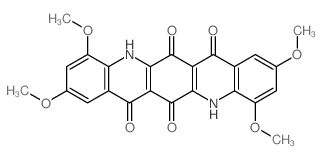 2,4,9,11-tetramethoxy-5,12-dihydroquinolino[2,3-b]acridine-6,7,13,14-tetrone Structure