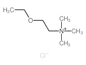 2-ethoxyethyl(trimethyl)azanium,chloride结构式