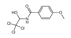 N-(2,2,2-trichloro-1-hydroxyethyl)-4-methoxybenzamide结构式