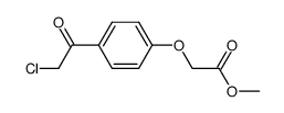 (4-chloroacetyl-phenoxy)-acetic acid methyl ester Structure