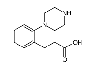 3-(2-piperazin-1-ylphenyl)propanoic acid Structure