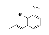 2-amino-6-(2-methylprop-1-enyl)benzenethiol结构式