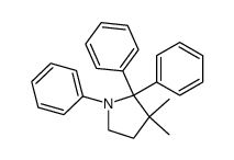 3,3-Dimethyl-1,2,2-triphenylpyrrolidine结构式