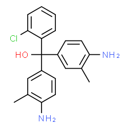 4,4'-diamino-2''-chloro-3,3'-dimethyltrityl alcohol Structure