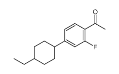 1-[4-(4-ethylcyclohexyl)-2-fluorophenyl]ethanone Structure