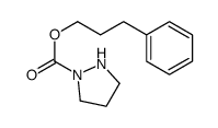 3-phenylpropyl pyrazolidine-1-carboxylate结构式