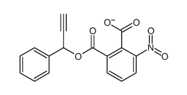 2-nitro-6-(1-phenylprop-2-ynoxycarbonyl)benzoate结构式