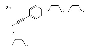 tributyl(4-phenylbut-1-en-3-ynyl)stannane结构式