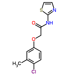 2-(4-Chloro-3-methylphenoxy)-N-(1,3-thiazol-2-yl)acetamide结构式