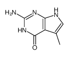 2-amino-4-oxo-5-methyl-3,7-dihydro-4H-pyrrolo[2,3-d]pyrimidine结构式