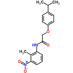 2-(4-Isopropylphenoxy)-N-(2-methyl-3-nitrophenyl)acetamide结构式