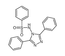 N-(3,5-diphenyl-1,2,4-triazol-4-yl)benzenesulfonamide结构式