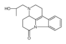 6H-Indolo(3,2,1-de)(1,5)naphthyridin-6-one,1,2,3,3a,4,5-hexahydro-3-(2-hydroxypropyl)-,(R*,R*) Structure
