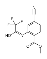 methyl 4-cyano-2-[(2,2,2-trifluoroacetyl)amino]benzoate结构式