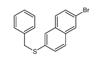 2-benzylsulfanyl-6-bromonaphthalene结构式