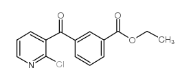2-CHLORO-3-(3-ETHOXYCARBONYLBENZOYL)PYRIDINE结构式