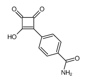 4-(2-hydroxy-3,4-dioxocyclobuten-1-yl)benzamide结构式