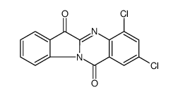 2,4-dichloroindolo[2,1-b]quinazoline-6,12-dione Structure