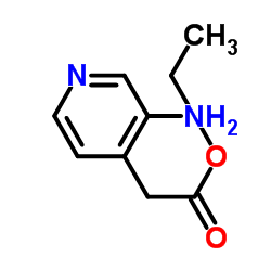 Ethyl (3-amino-4-pyridinyl)acetate structure