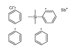 triphenyl-(2-trimethylsilylphenyl)stibanium,chloride结构式